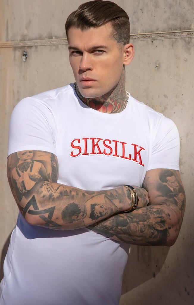SikSilks Muscle Fit Logo T Shirt Avormen Apparel
