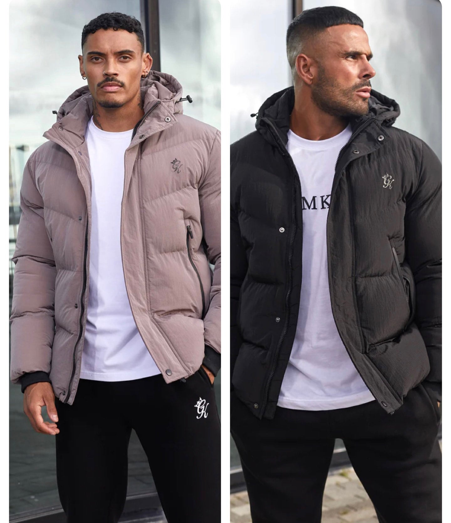 Mens gym king puffer jacket clearance