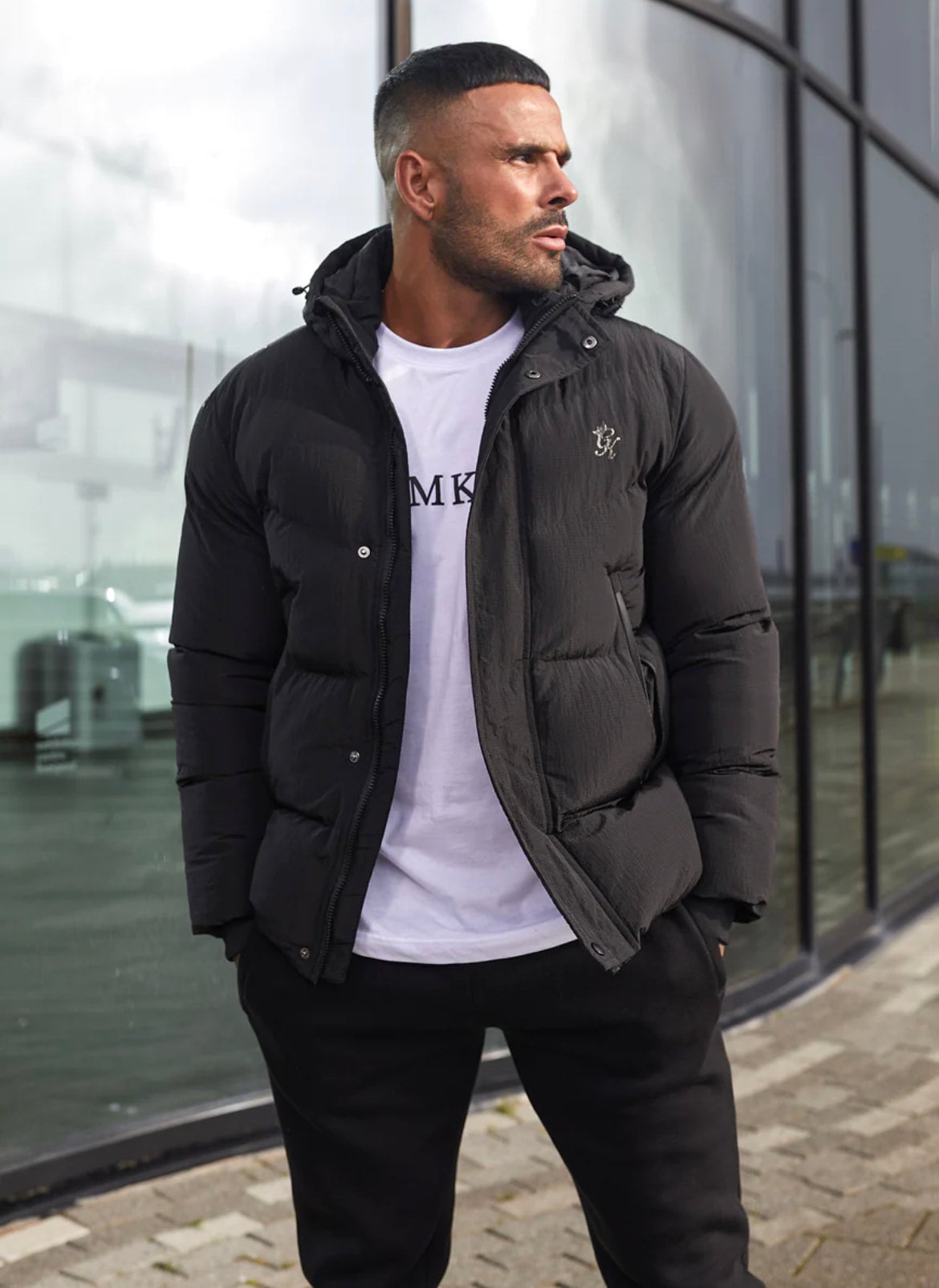 Puffer jacket gym king hot sale